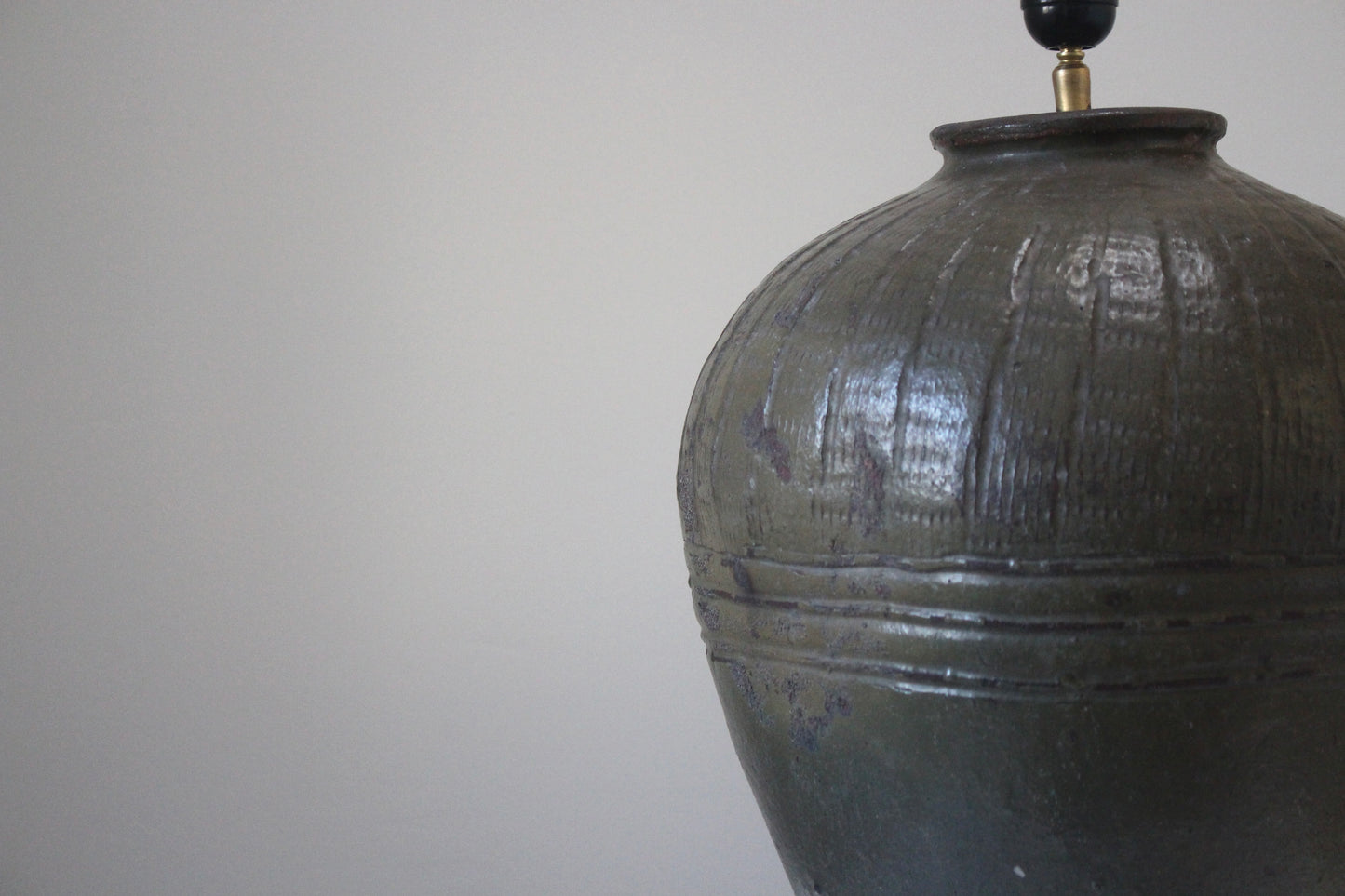 Authentic Olive Pot Lamp