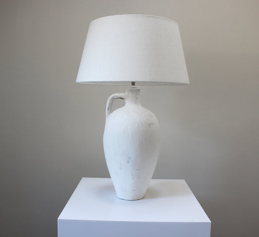 Chalk White Pot lamp