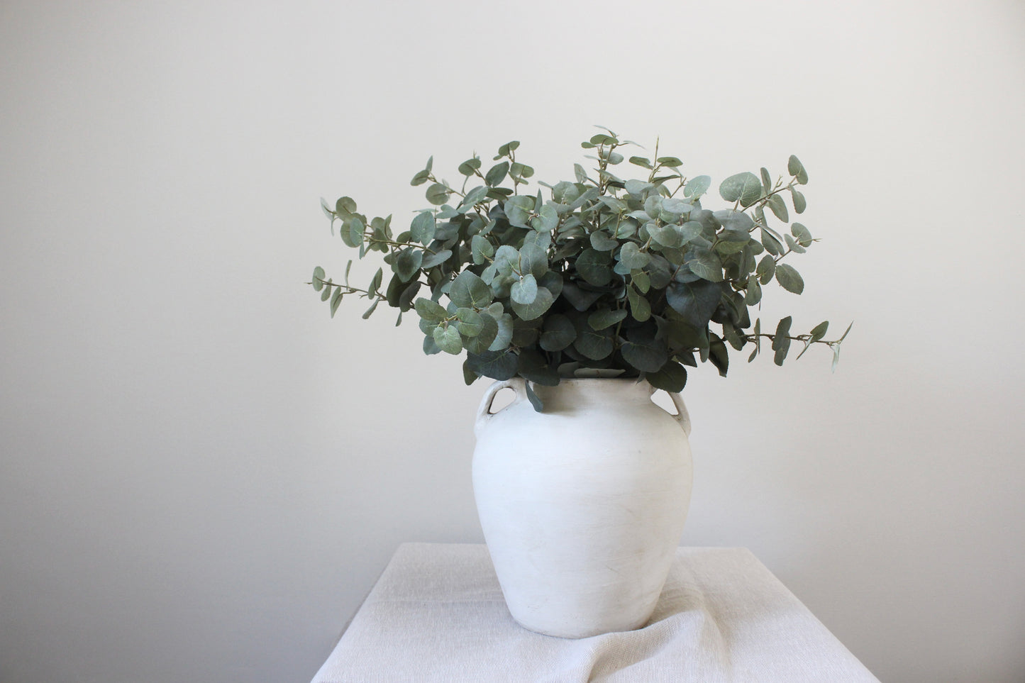 Eucalyptus bouquet with Chalky vase