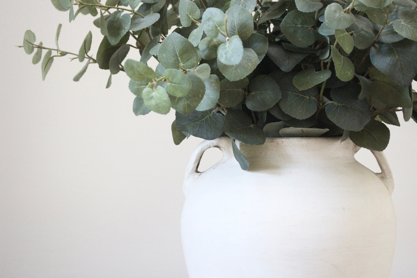 Eucalyptus bouquet with Chalky vase